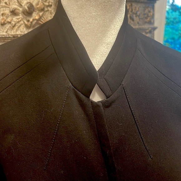 White House Black Market sz 10 lined black tailored blazer pockets - Picture 3 of 10